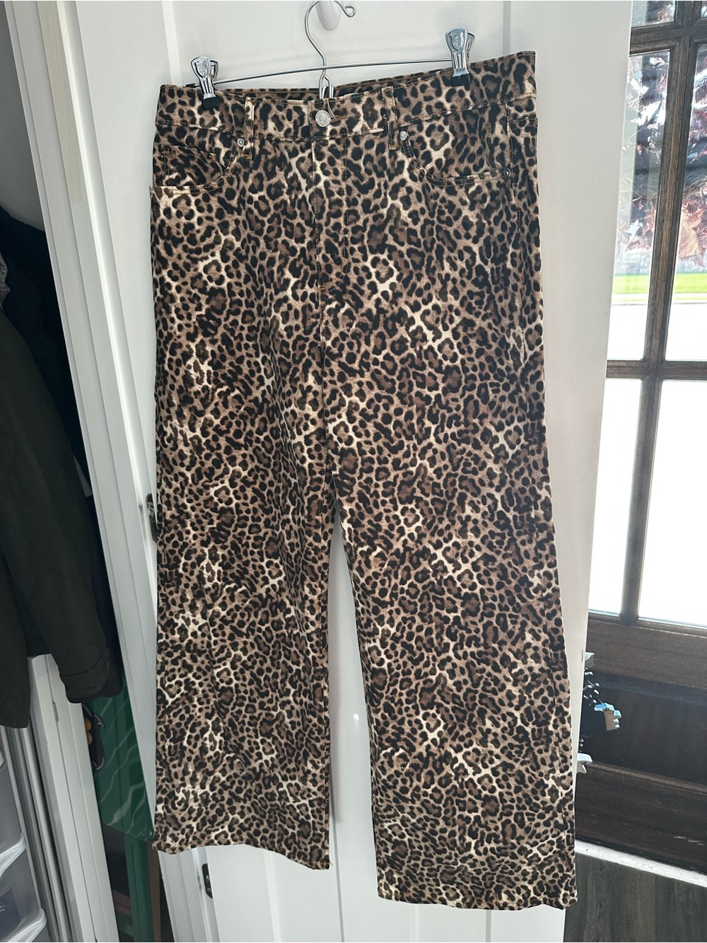 LOFT Leopard Print The Wide-Leg Pants